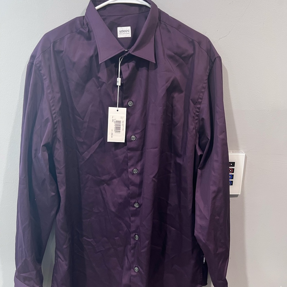 Brand new with tag XXL Armani Long Sleeve Shirt price tag $295